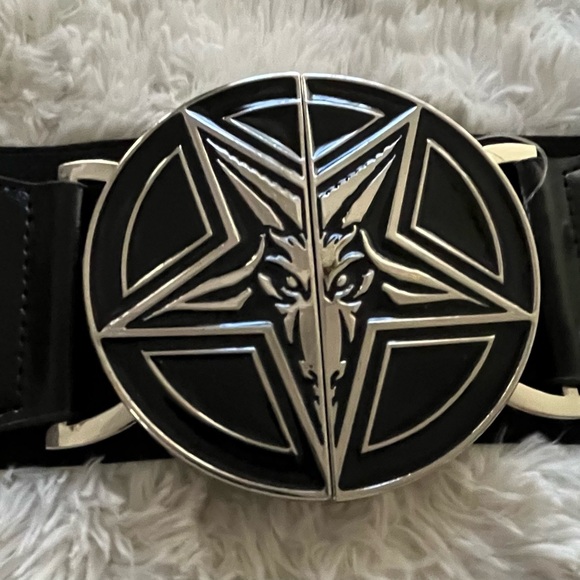 Killstar Plus Size Black - Gates of Hell - Belt - Picture 2 of 4